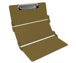 WhiteCoat Clipboard® Trifold - Tactical Brown Respiratory Therapy Edition